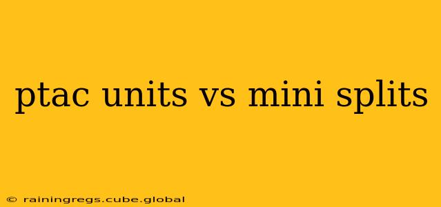 ptac units vs mini splits