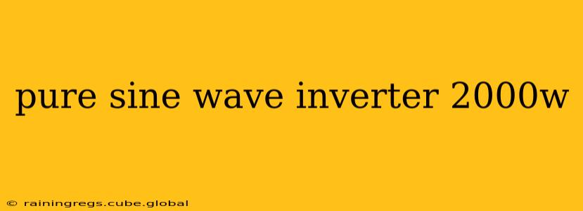 pure sine wave inverter 2000w