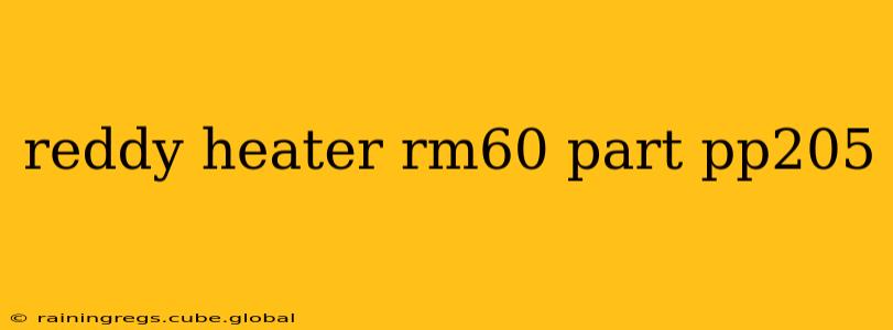 reddy heater rm60 part pp205