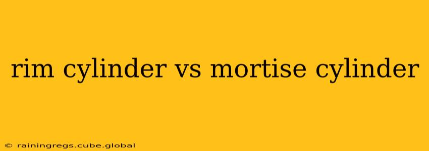 rim cylinder vs mortise cylinder
