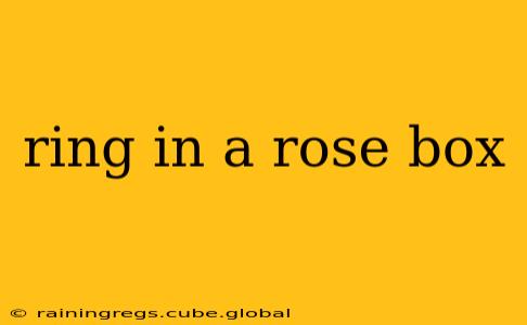 ring in a rose box