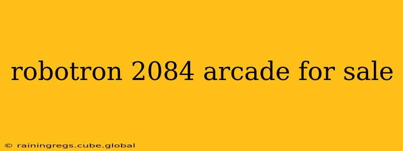 robotron 2084 arcade for sale