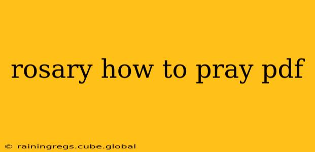 rosary how to pray pdf