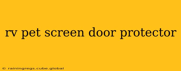 rv pet screen door protector