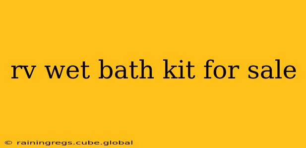 rv wet bath kit for sale