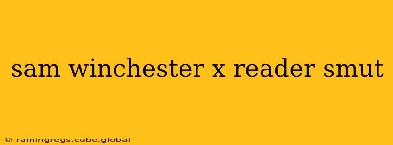 sam winchester x reader smut