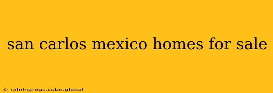 san carlos mexico homes for sale