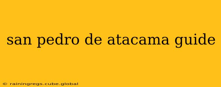 san pedro de atacama guide