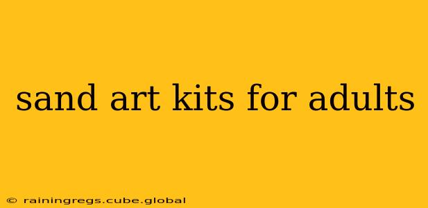 sand art kits for adults
