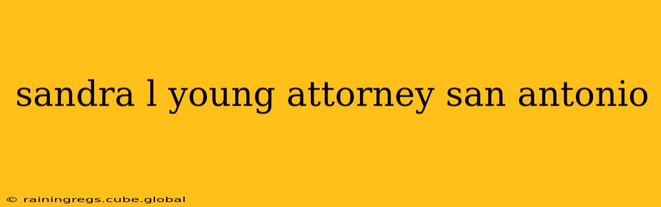 sandra l young attorney san antonio