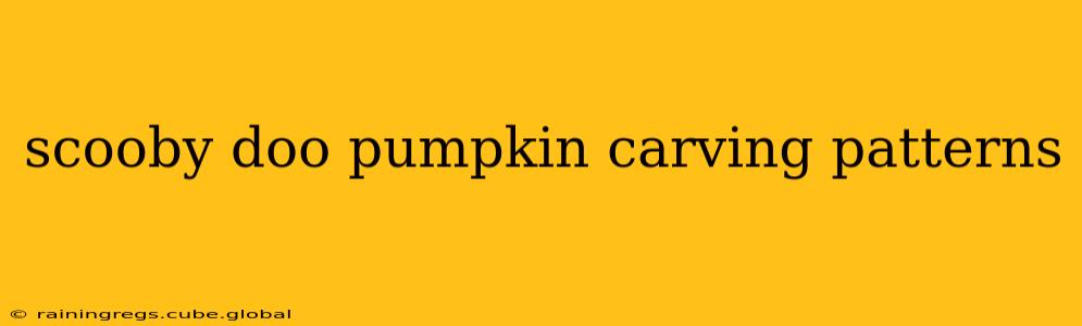 scooby doo pumpkin carving patterns