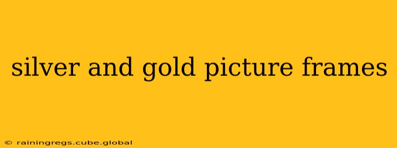 silver and gold picture frames