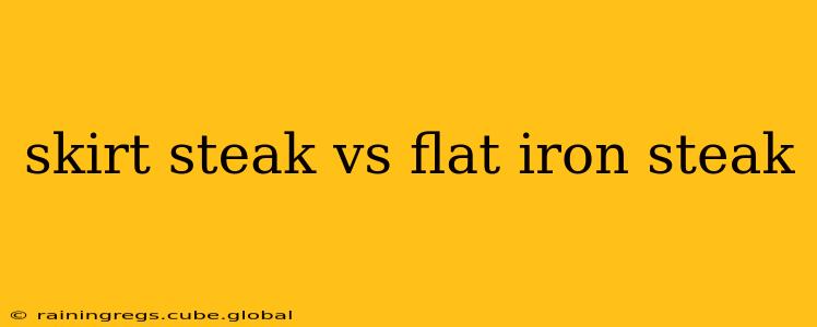 skirt steak vs flat iron steak