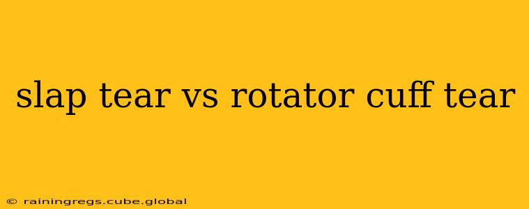slap tear vs rotator cuff tear