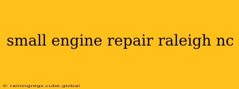 small engine repair raleigh nc
