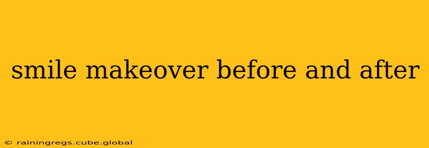 smile makeover before and after