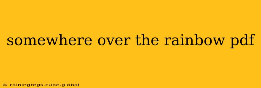 somewhere over the rainbow pdf