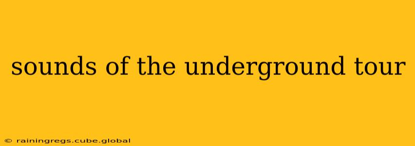 sounds of the underground tour