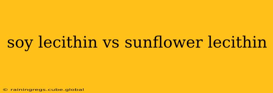 soy lecithin vs sunflower lecithin