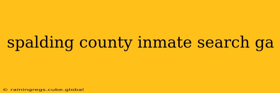 spalding county inmate search ga