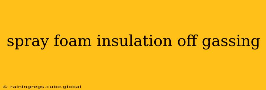 spray foam insulation off gassing