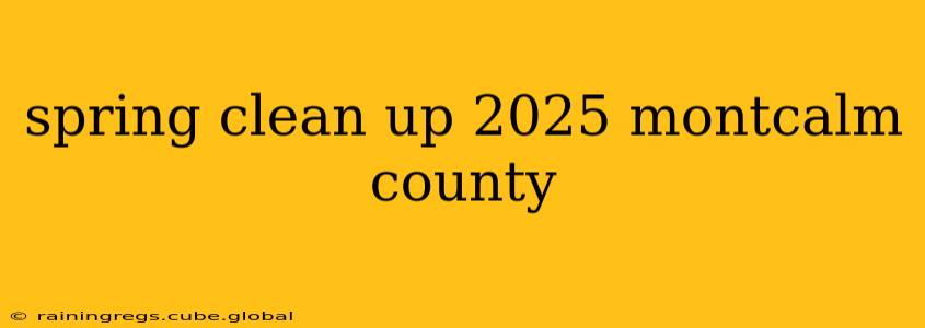 spring clean up 2025 montcalm county
