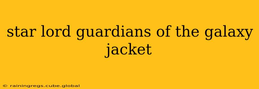 star lord guardians of the galaxy jacket