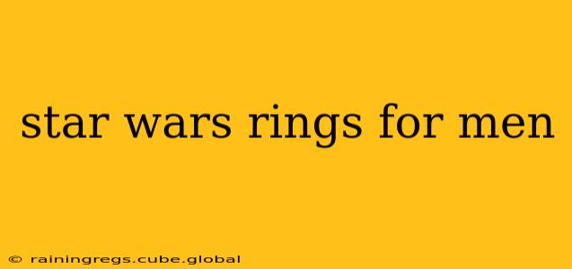 star wars rings for men