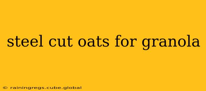 steel cut oats for granola