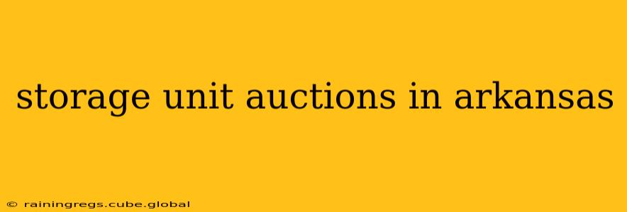 storage unit auctions in arkansas