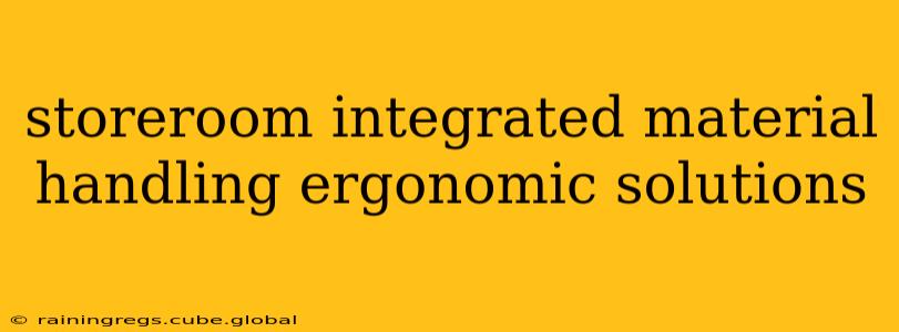 storeroom integrated material handling ergonomic solutions