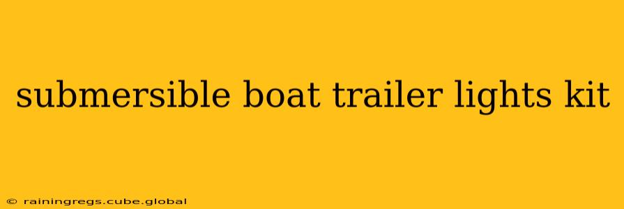 submersible boat trailer lights kit