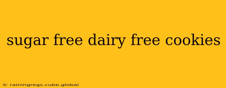 sugar free dairy free cookies