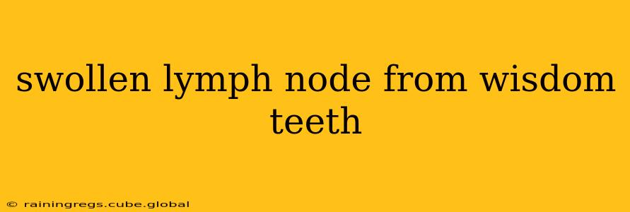swollen lymph node from wisdom teeth