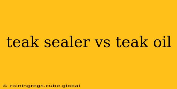 teak sealer vs teak oil