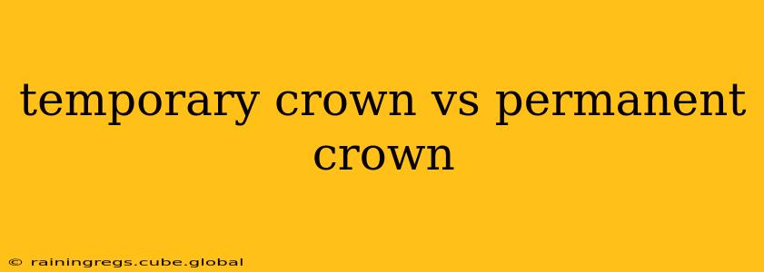 temporary crown vs permanent crown