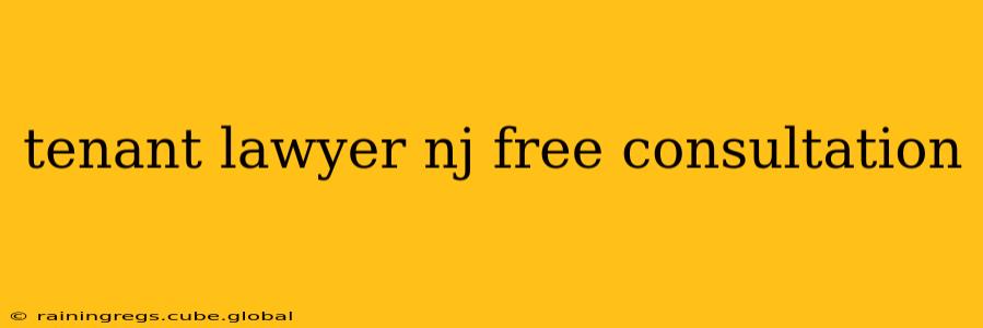 tenant lawyer nj free consultation