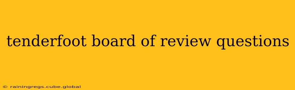 tenderfoot board of review questions