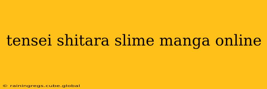 tensei shitara slime manga online