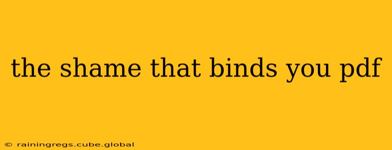 the shame that binds you pdf
