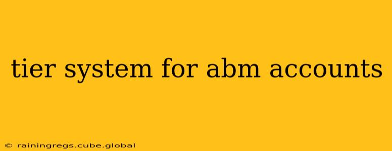 tier system for abm accounts