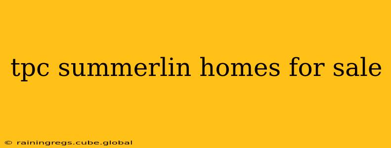 tpc summerlin homes for sale