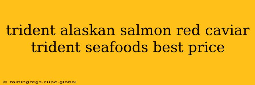 trident alaskan salmon red caviar trident seafoods best price
