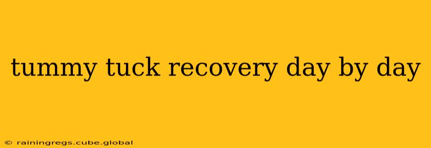 tummy tuck recovery day by day