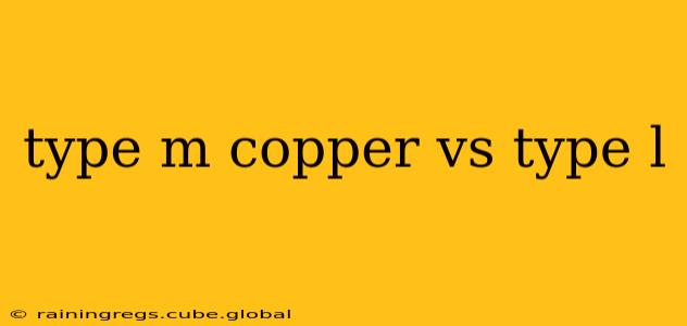 type m copper vs type l