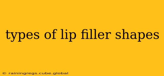 types of lip filler shapes