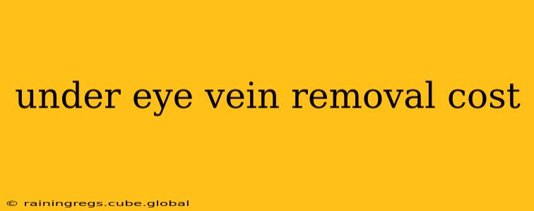 under eye vein removal cost