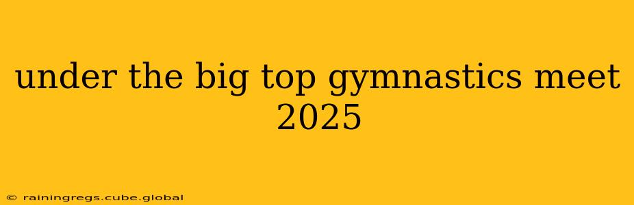 under the big top gymnastics meet 2025