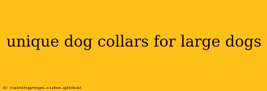 unique dog collars for large dogs
