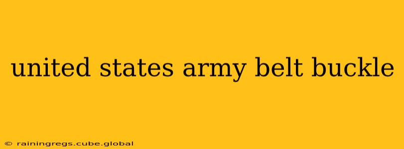 united states army belt buckle